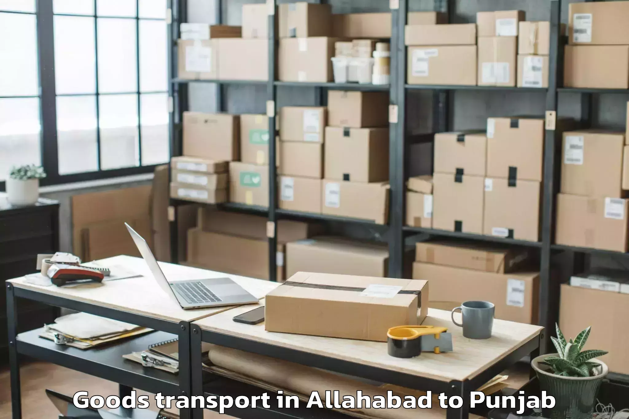 Efficient Allahabad to Machhiwara Goods Transport